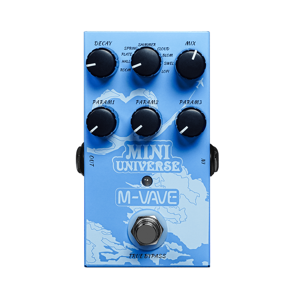 M-VAVE Mini Universe 9 Digital Reverb Electric Guitar Effects