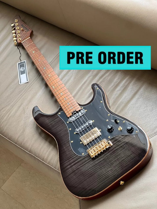 Electric Guitar Soloking MS-1 Classic FMN ELITE In Moonlight Burst With Roasted Flame Maple Neck