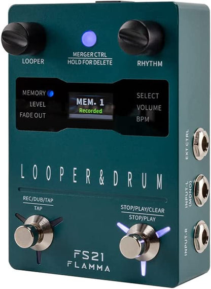 FLAMMA FS21 Drum Machine Looper Pedal Stereo