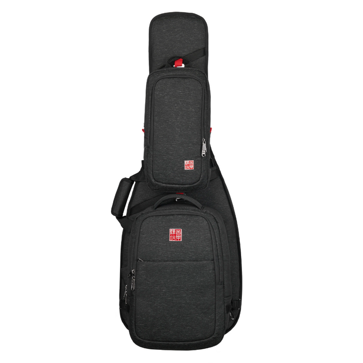 Music Area RBO EB BLK Electric Bass Gig Bag with Two Detachable Backpacks