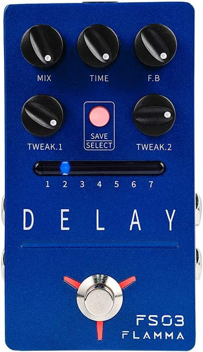 FLAMMA FS03 Guitar Delay Pedal Stereo Digital