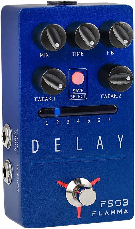 FLAMMA FS03 Guitar Delay Pedal Stereo Digital – Kairon Guitar Store